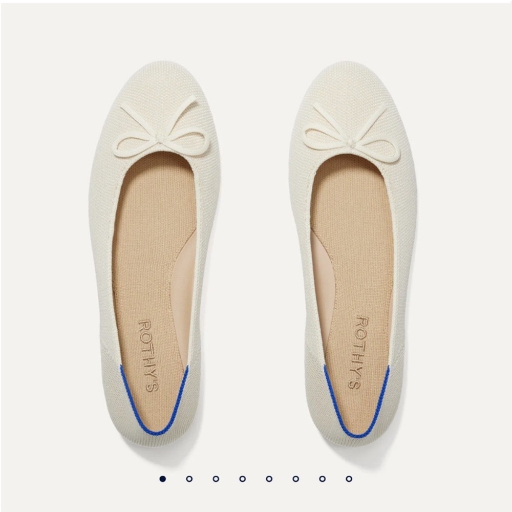 Rothy’s The Ballet Flat in Gardenia (Cream) Size 8